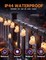 Citrus; Halloween Ghost String Lights 8.5ft Outdoor | 10 White Hanging Ghost Fairy Lights with 14 Bulbs | Waterproof UL Listed Decor for Patio, Garden, Porch & Haunted House Party (Indoor/Outdoor); Category:Fall Outdoor Decor; Image:4